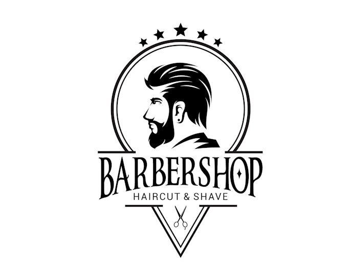 do professional barber shop logo