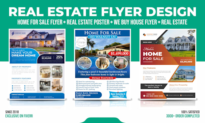 design real estate flyers