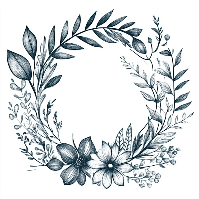 design a hand drawn botanical boho logo