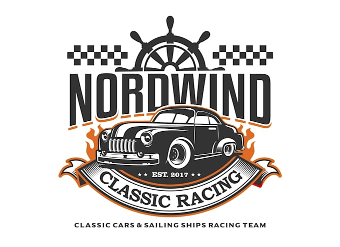 do awesome car racing logo