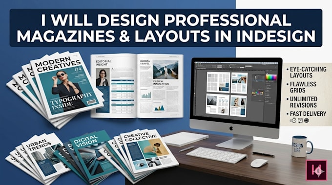 design professional magazines and layouts in indesign