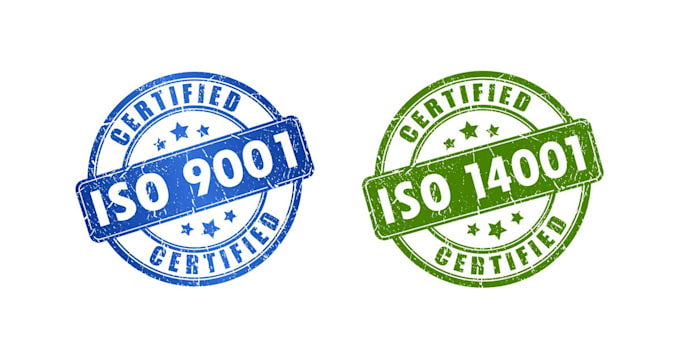 help you with iso 9001 or iso 14001 certification