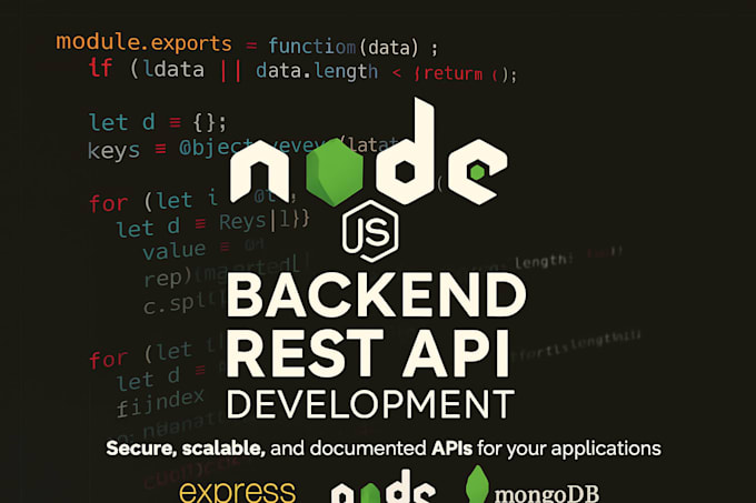 build nodejs backend rest apis with mongodb