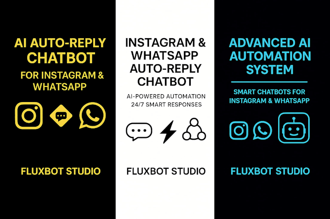 create ai auto reply chatbot for instagram and whatsapp automation