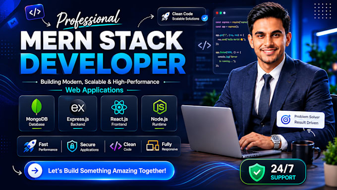 Be your mern stack developer for full stack web applications by Ghulam ...