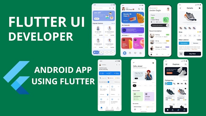develop a high quality flutter mobile app for ios and android