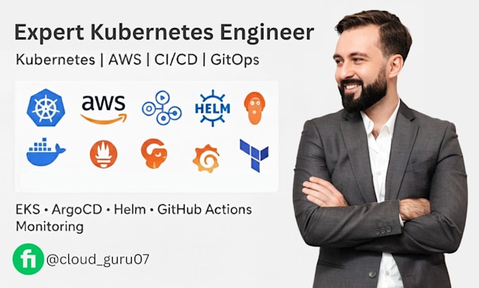 build devops infrastructure using kubernetes, AWS, terraform, cicd and gitops