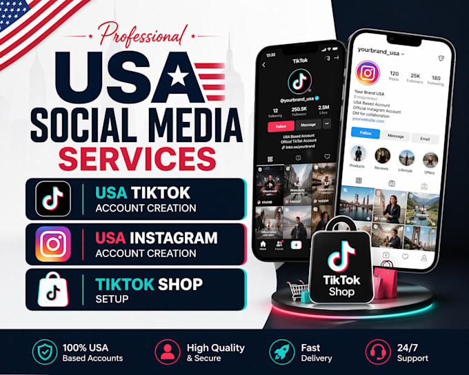 create USA tiktok account USA instagram account tiktok USA instagram account