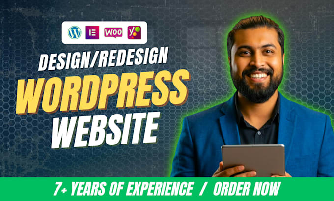 design a fast, clean and fully responsive elementor wordpress site
