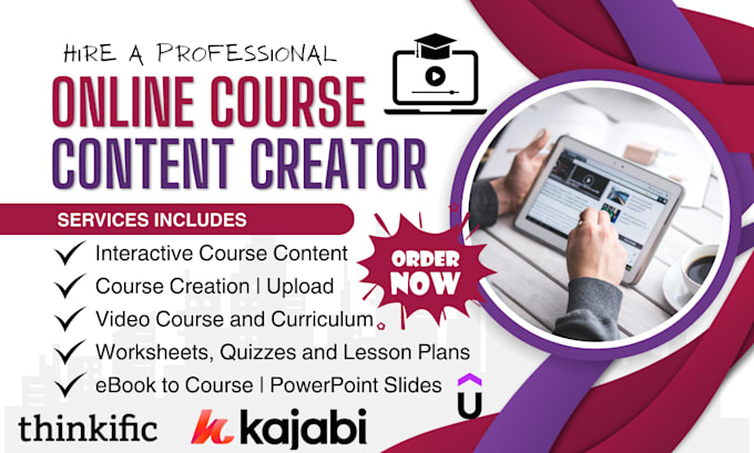 create online course content, ebook writer, ghostwriter, course upload, PPT
