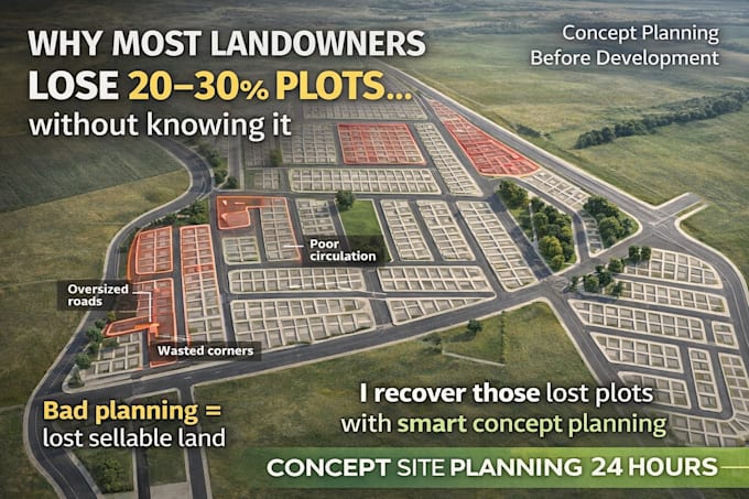 design high yield site plans and 3d renders to boost profit