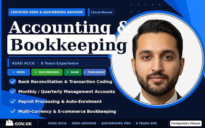 do accounting and bookkeeping for UK company
