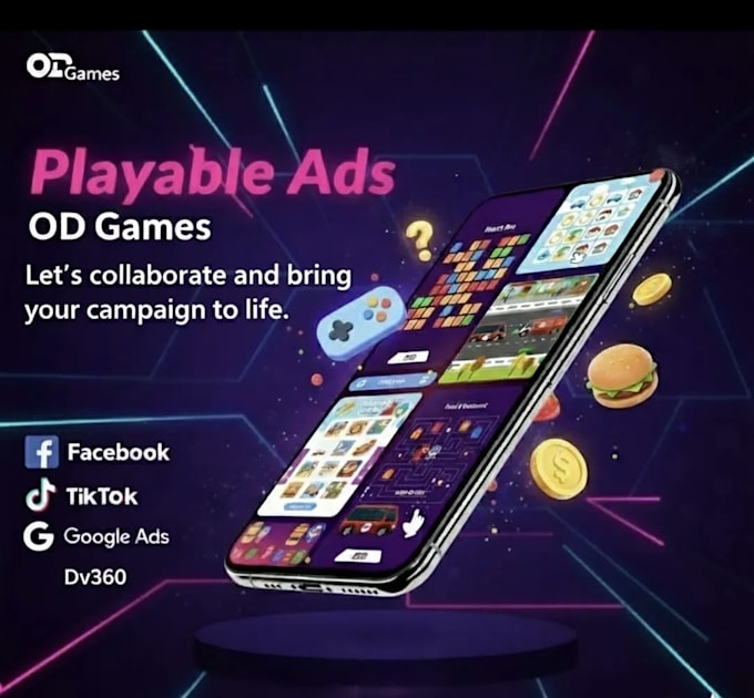 create playable ads for tiktok, facebook, dv360 and adform