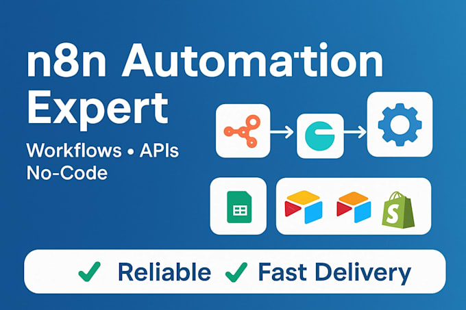build n8n automation workflows to automate your business tasks and API