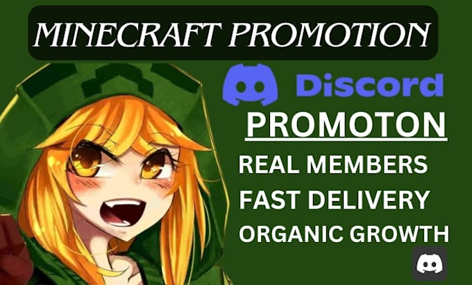 Minecraft Server Advertisement Do discord server promotion, minecraft server advertising, discord ...