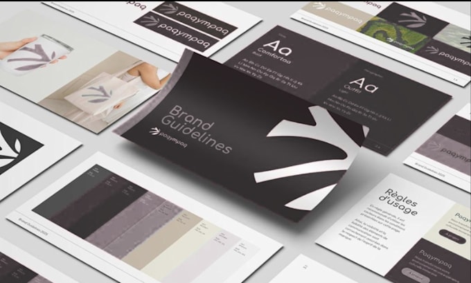 design minimalist editable canva brand kit with brand style guide and brand book