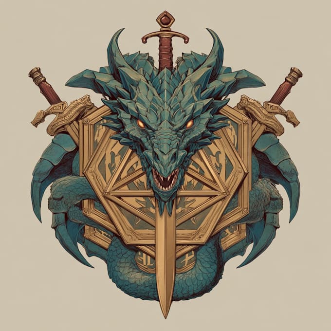 do an fantasy rpg logo dnd image for you