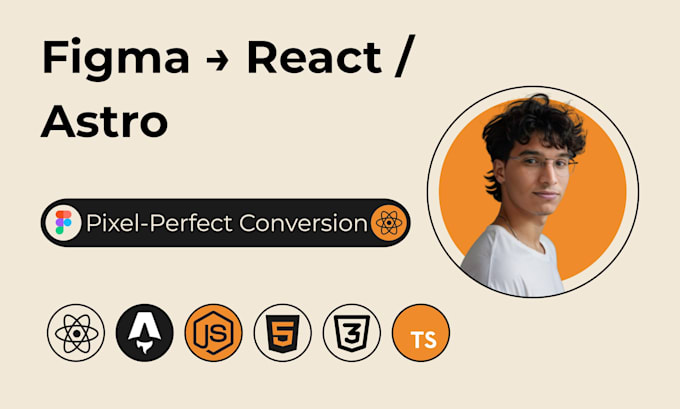 convert your figma design into a pixel perfect react or astro website