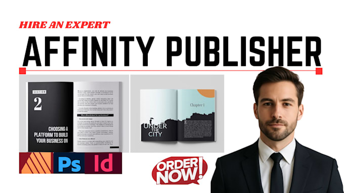 brochure, affinity publisher, magazine,  book or ebook and design layout