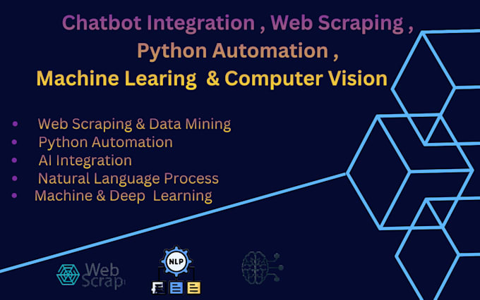 do web scraping,, machine learning and data science projects