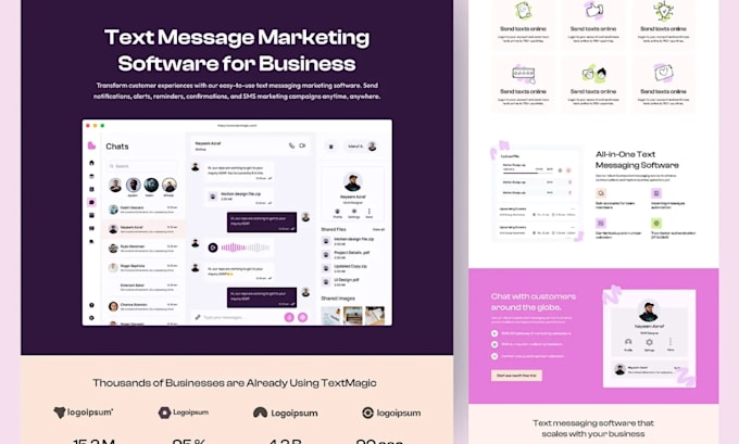 develop bulk SMS software, crm software, mlm ai saas app, base44, replit, vercel