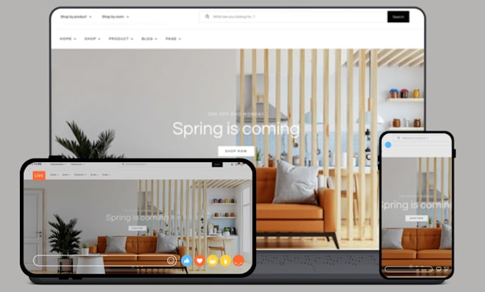 Build home decor store interior design website furniture home ...