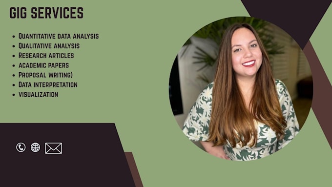 do data analysis, qualitative, quantitative research ,articles, and proposal