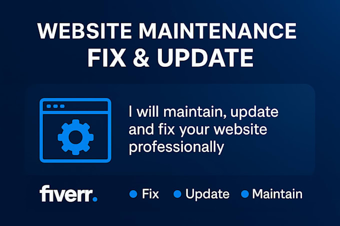 maintain, update your website and mobile app professionally