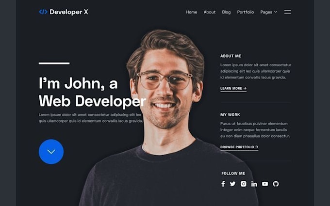 Design professional resume website portfolio website by Godspeacefully ...