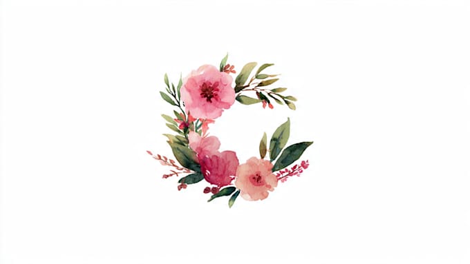 design a versatile feminine watercolor logo