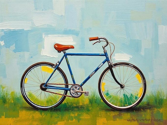 paint your cycle oil painting style