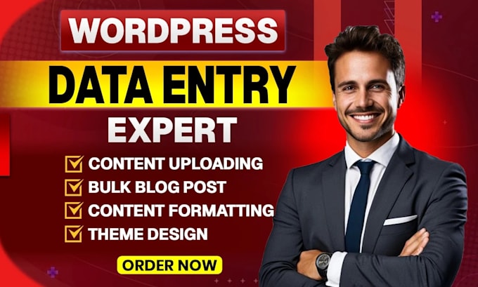 do wordpress data entry, content upload, bulk blog post professionally