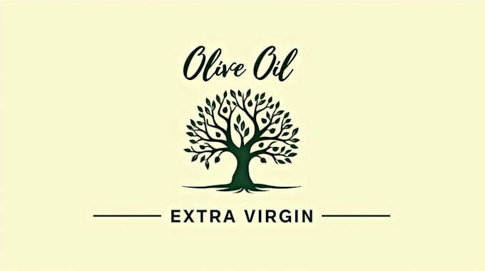 design super olive oil tree logo