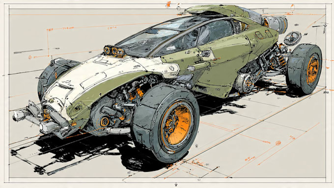 design professional car posters and custom vehicle artwork