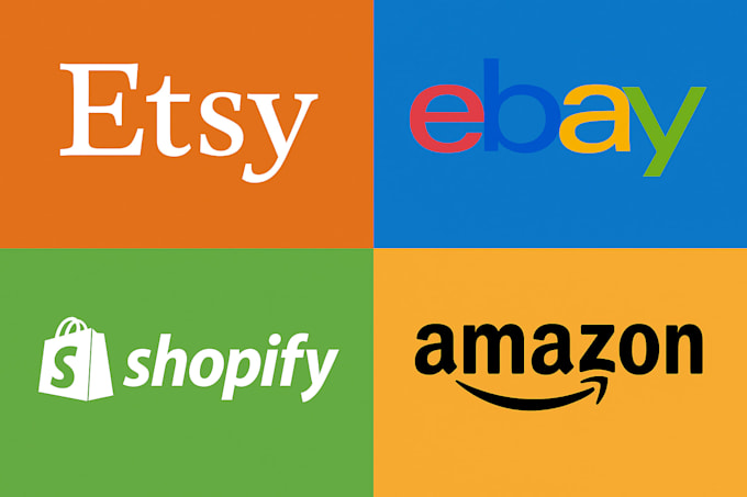 do ebay, amazon, shopify, esty store product listing, SEO