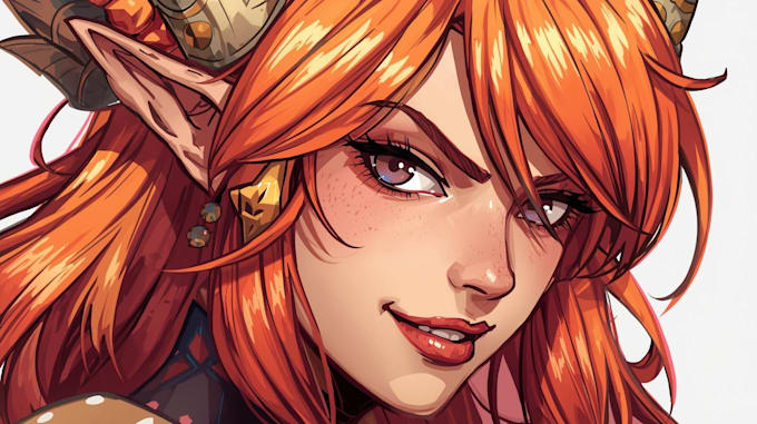 draw a fantasy character illustration