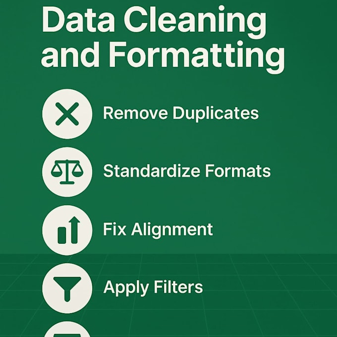 clean, format and organize your excel data