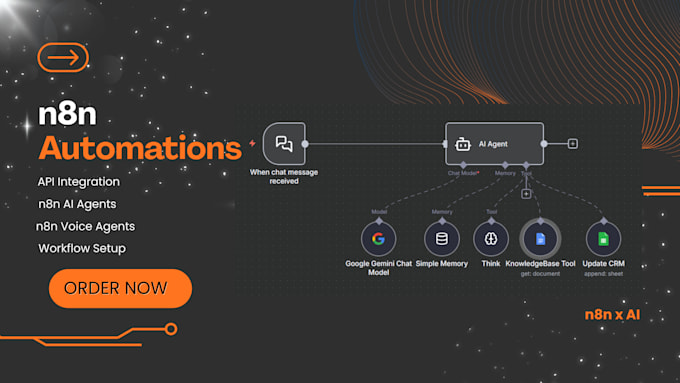 build n8n ai automations, ai agents and chatbots
