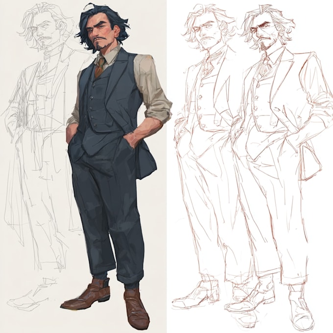 character design and concept art design