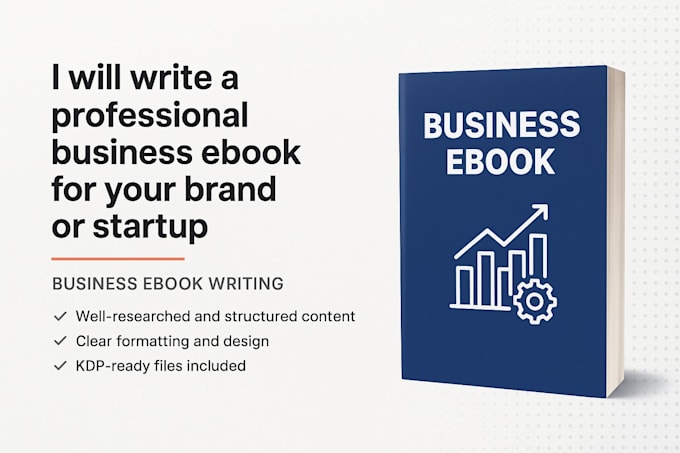 write a professional business ebook for your brand or startup