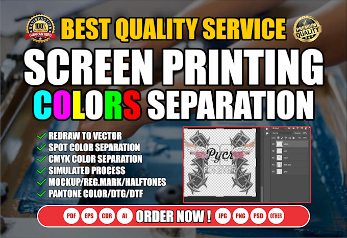 color separation for your screen printing design