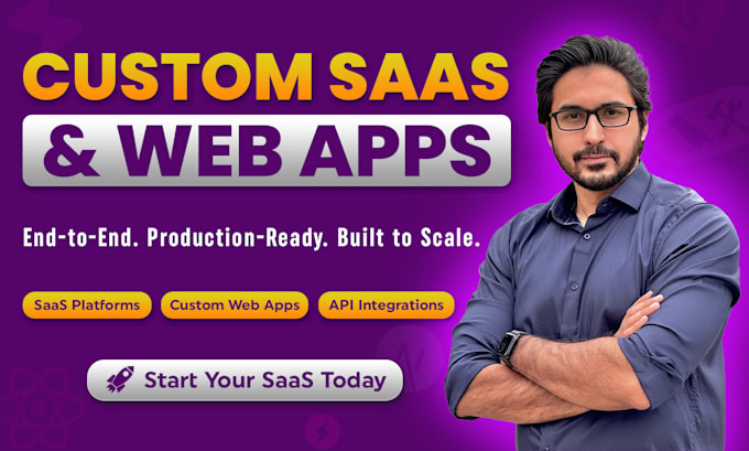 build full stack website, saas website development as frontend backend developer