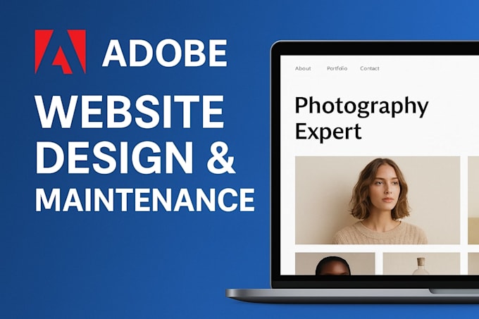 design, redesign, and maintain your adobe portfolio or adobe website