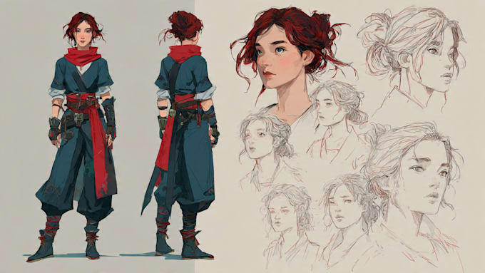 character concept art and character design