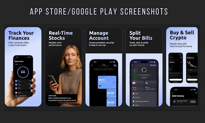 design the best app screenshot for app store and google play