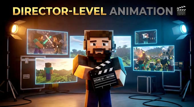 create minecraft 3d animation for youtube