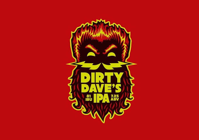 make super edgy craft beer logo for dirty brewery company