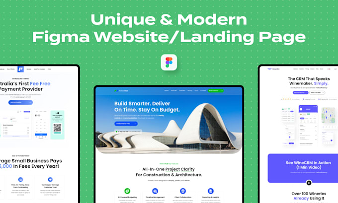 Design a custom website or landing page ui ux using figma by Thereafter ...