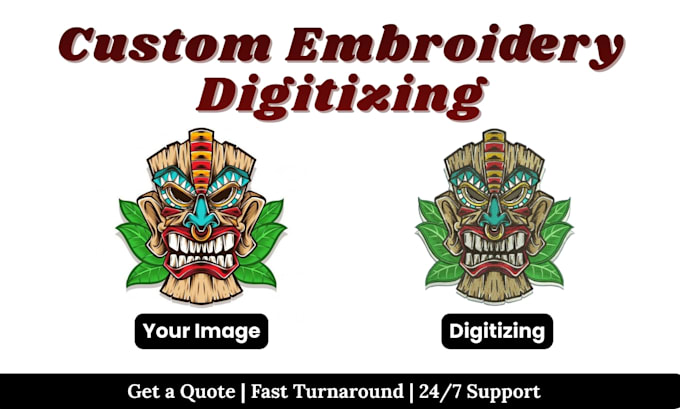 do custom embroidery digitizing and patches