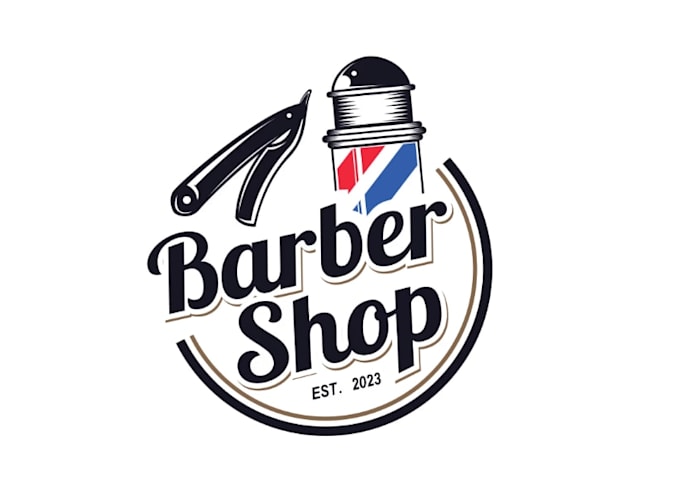 design barber and barber shop logo